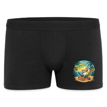 Un joyeux perroquet sous le soleil - Boxer Homme - noir - Devant