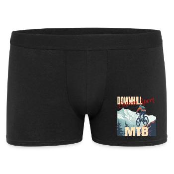 Downhill - Extrem Sport - Männer Boxer Shorts - Schwarz - Vorne