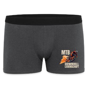 Downhill Leidenschaft - Männer Boxer Shorts - Anthrazit - Vorne