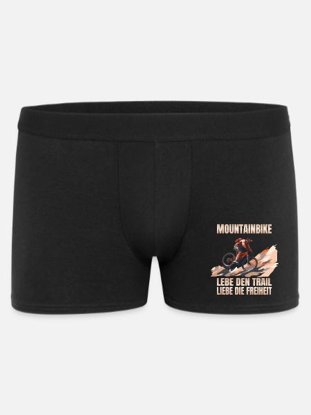 Lebe den Trail - Liebe die Freiheit - Männer Boxer Shorts - Schwarz