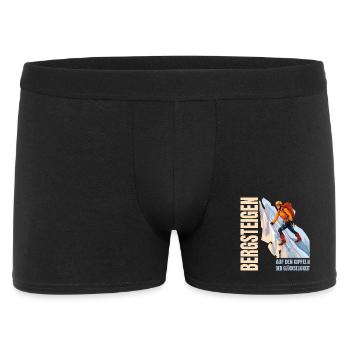 Auf den Gipfeld der Glückseligkeit - Männer Boxer Shorts - Schwarz - Vorne