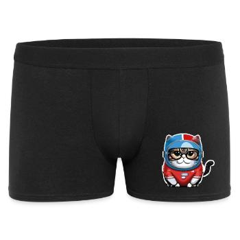 Katze Weltraum Space Cat Astronaut - Men's Boxer Shorts - black - Front