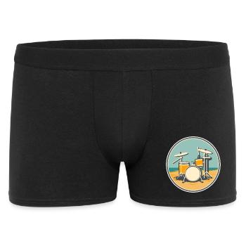 Drum Set Illustration - Men's Boxer Shorts - black - Front
