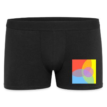 Motif de jeu de couleurs - Boxer Homme - noir - Devant