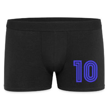 10. 10 JAHRE. 10-JÄHRIGES JUBILÄUM. 10-JÄHRIGES JUBILÄUM. - Männer Boxer Shorts - Schwarz - Vorne