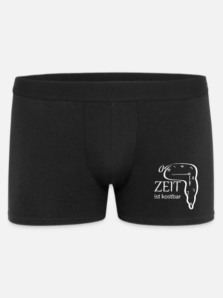 Creative watch design with saying - Men's Boxer Shorts - black