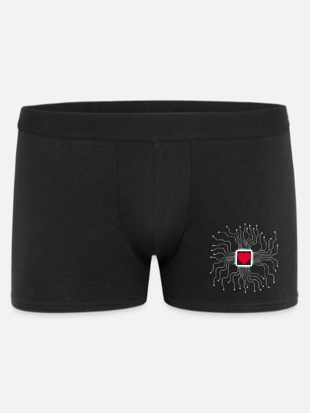 The heart is a machine - Men's Boxer Shorts - black