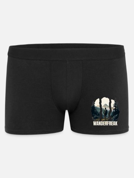 Wanderfreak - Männer Boxer Shorts - Schwarz