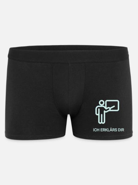 Abstraktes Lehrerthema mit Farbverlauf - Männer Boxer Shorts - Schwarz