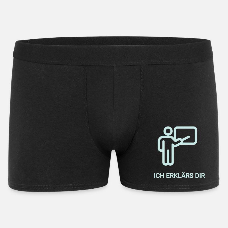 Abstraktes Lehrerthema mit Farbverlauf - Männer Boxer Shorts - Schwarz