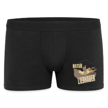Natur Liebhaber - Männer Boxer Shorts - Schwarz - Vorne