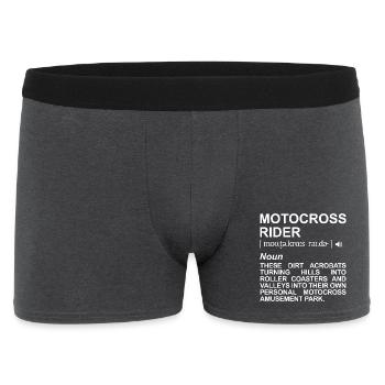 Motocross rider definition - Men's Boxer Shorts - charcoal grey - Front