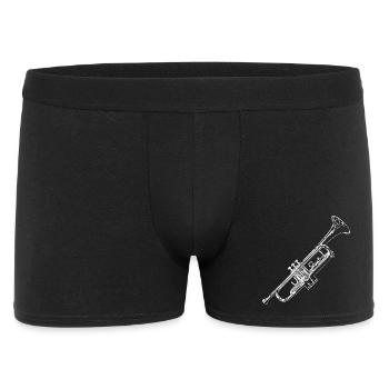 Croquis de trompettes rétro - Boxer Homme - noir - Devant