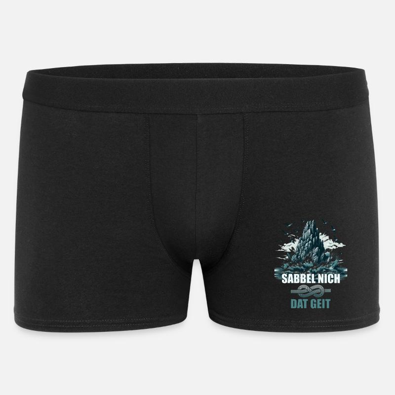 Sabbel nicht - Dat geit - Männer Boxer Shorts - Schwarz