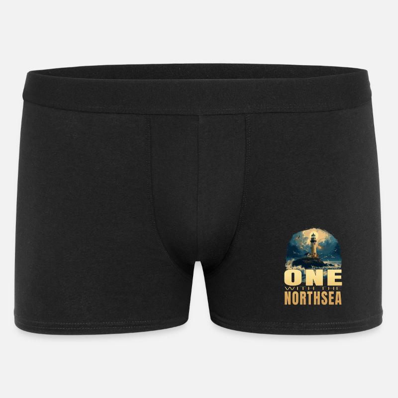 One withe the Northsea - Männer Boxer Shorts - Schwarz