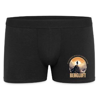 Ich schnaufe nicht, ich genieße nur die Bergluft - Männer Boxer Shorts - Schwarz - Vorne