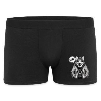 Sweat à capuche Wolfhound Streetwear - Boxer Homme - noir - Devant