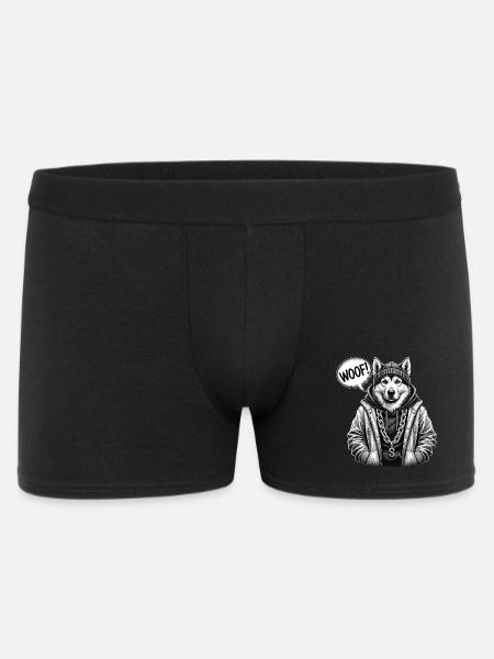Wolfhound Streetwear Pullover Hoodie - Men's Boxer Shorts - black