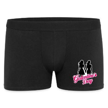 Galentine's Day 2026 Mädchen - Männer Boxer Shorts - Schwarz - Vorne