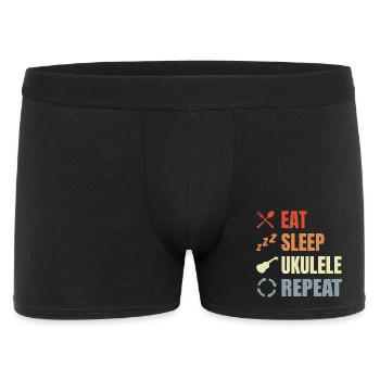 Eat Sleep Ukulele Repeat - Men's Boxer Shorts - black - Front