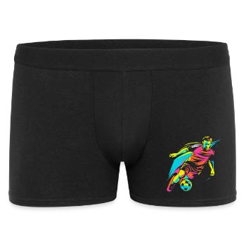 Soccer Player Retrowave - Men's Boxer Shorts - black - Front