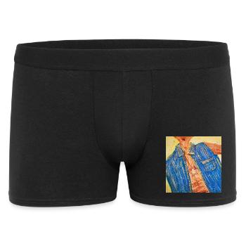 Bunter Denim-Blazer mit Sternanhänger Nemo - Männer Boxer Shorts - Schwarz - Vorne
