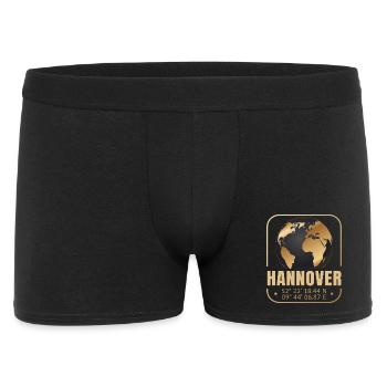 Hannover - Männer Boxer Shorts - Schwarz - Vorne