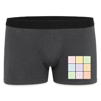 Ambiance Bento Pastel - Boxer Homme - charbon - Devant