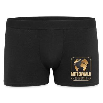 Mittenwald - Männer Boxer Shorts - Schwarz - Vorne