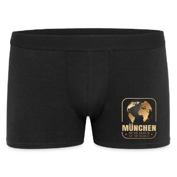 München - Männer Boxer Shorts - Schwarz - Vorne