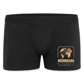 Nürnberg - Männer Boxer Shorts - Schwarz - Vorne