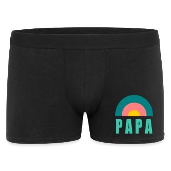 FATHER'S DAY. HAPPY FATHER'S DAY. DAD. HAPPY BIRTHDAY. - Men's Boxer Shorts - black - Front
