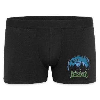 Save the Forest – Sustainable Nature Design - Men's Boxer Shorts - black - Front