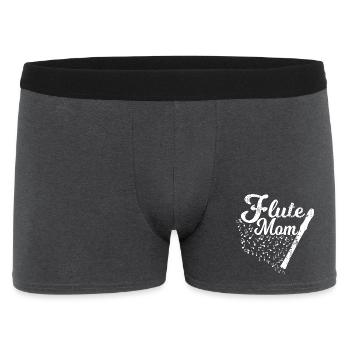 Maman joueuse de flûte - Boxer Homme - charbon - Devant