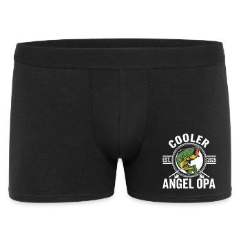 Cool Angel Grandpa Fishing Retirement - Men's Boxer Shorts - black - Front