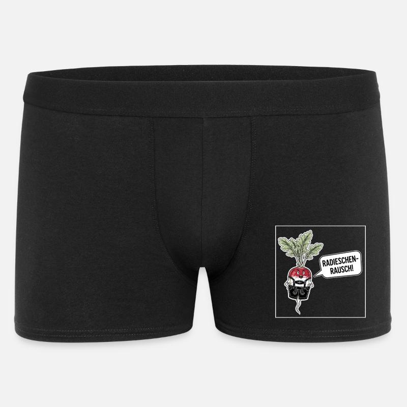 Radieschen-Rausch ! - Männer Boxer Shorts - Schwarz