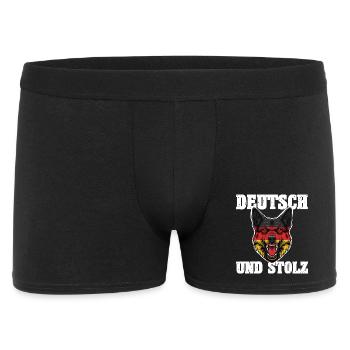 German Shepherd - Men's Boxer Shorts - black - Front