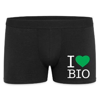 I love organic - Men's Boxer Shorts - black - Front