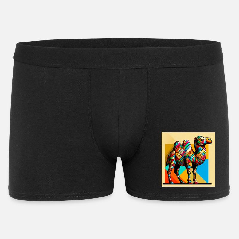 Kamel - Männer Boxer Shorts - Schwarz