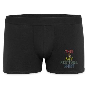 This is my Festival Shirt - Men's Boxer Shorts - black - Front