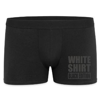 Sarcasm Black Edition: White Shirt Funny Goth - Men's Boxer Shorts - black - Front