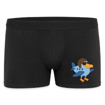 A super bird plane - Men's Boxer Shorts - black - Front
