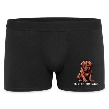 Parlez à la patte du grand danois de Bordeaux - Boxer Homme - noir - Devant