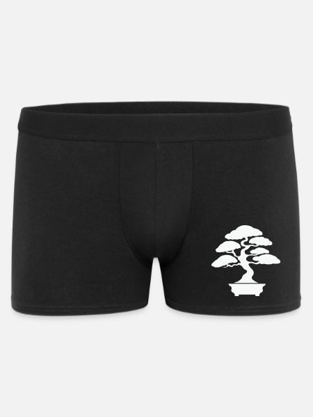 Zen Bonsai Silhouette - Men's Boxer Shorts - black