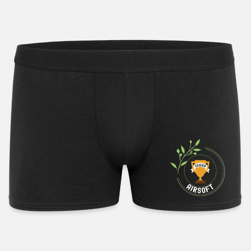 Airsoft Siegerin Gewinner Turnier Meisterschaft - Männer Boxer Shorts - Schwarz