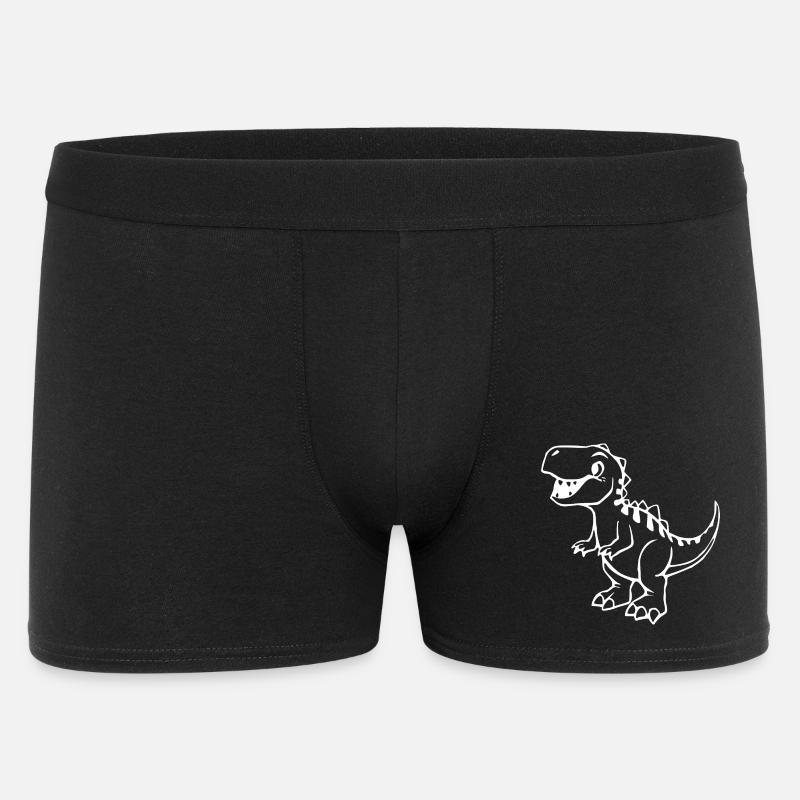Dinosaurier - Männer Boxer Shorts - Schwarz