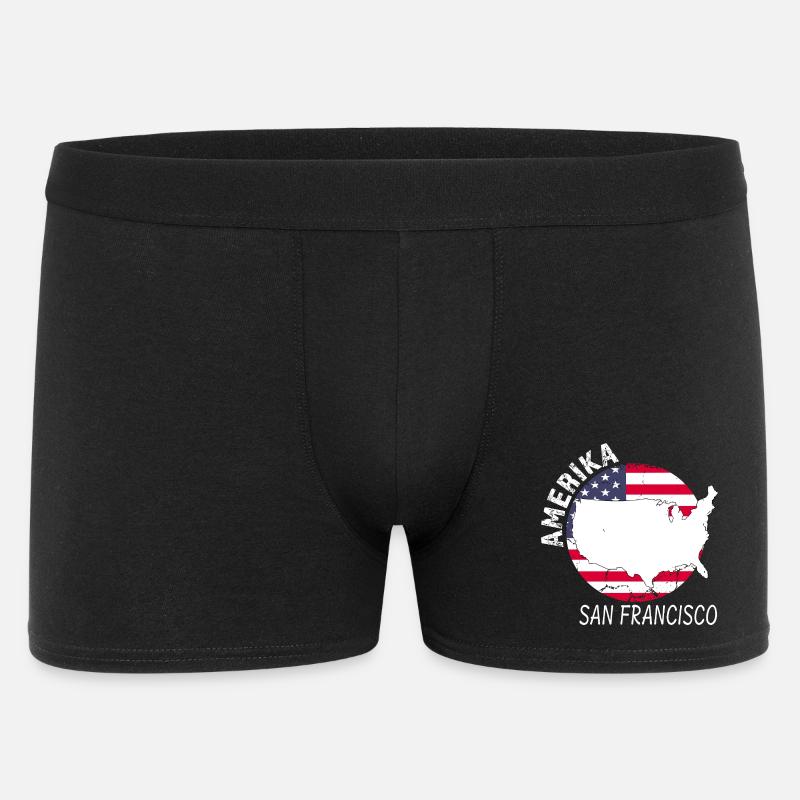 San Francisco - Männer Boxer Shorts - Schwarz
