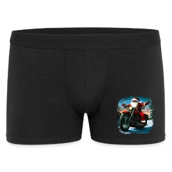 Motards Noël - Boxer Homme - noir - Devant