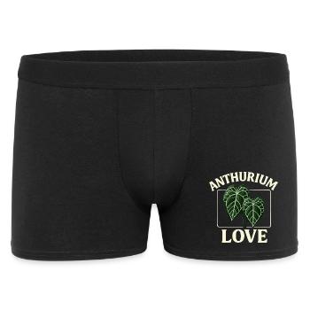 Anthurium Love - Men's Boxer Shorts - black - Front