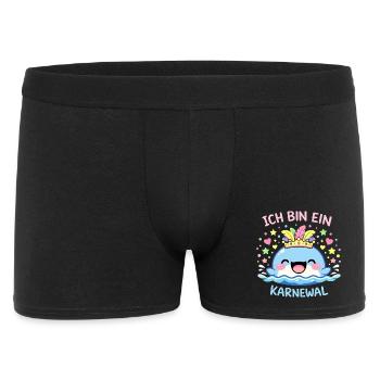 Ich bin ein Karnewal Karneval Fasching Geschenk - Männer Boxer Shorts - Schwarz - Vorne